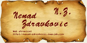 Nenad Zdravković vizit kartica
